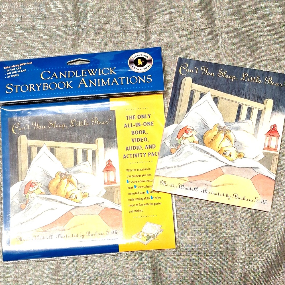 Can't You Sleep Little Bear? Book DVD Audio Stickers Poster Candlewick Press NOS